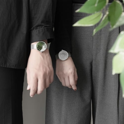 KLON Couple's Watches, Simple Silver, Women's and Men's, Mirror, KLON CONNECTION ELFIN -mirror.ver- 38mm