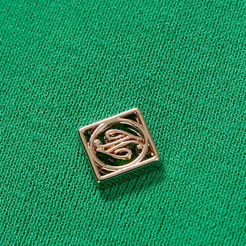 JESSIE Women's Loose Polo Knit Short Sleeve Top