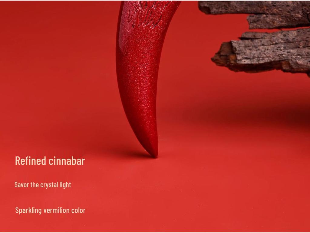 Putuoshan Cinnabar Wolf Tooth Pendant Necklace - Safety Amulet Gift for Women, Men, or Boyfriend