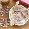 Korean Cartoon Beaded Bracelet for Girls - Acrylic Candy Color Jewelry