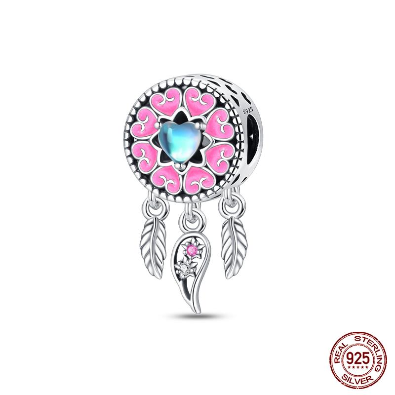 100% Copper Beautiful Spring Flowers Butterfly Firefly Charms Beads Fit Qikaola Original Bracelets Diy Jewelry