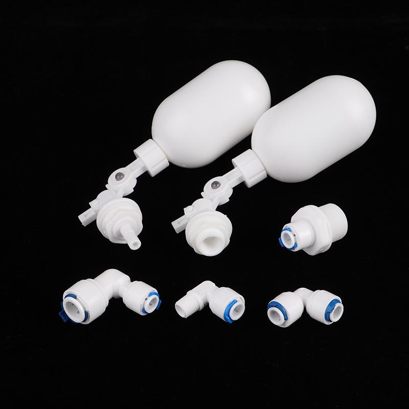 Water Tank Level Control Reverse Osmosis System 1/4" 3/8" Mini Float Valve Aquarium Fish Tank Water Dispenser Float Ball Valve