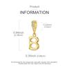 Copper Golden Letter B Charms Fit Original Bracelet Making Gift For Woman Jewelry Diy Fashion Pendant