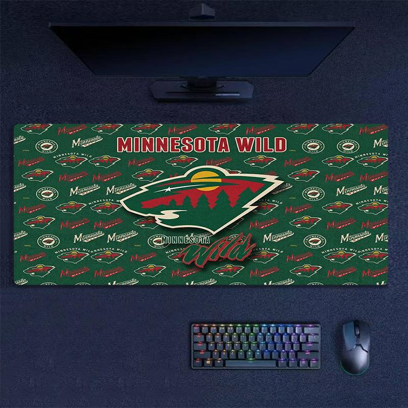 Minnesota Wild Color Mouse Pad Large Gaming Table Cushion Non-slip Laptop Tablet Big Mousepad XXL Mat Mini PC Playmat With Lock edge