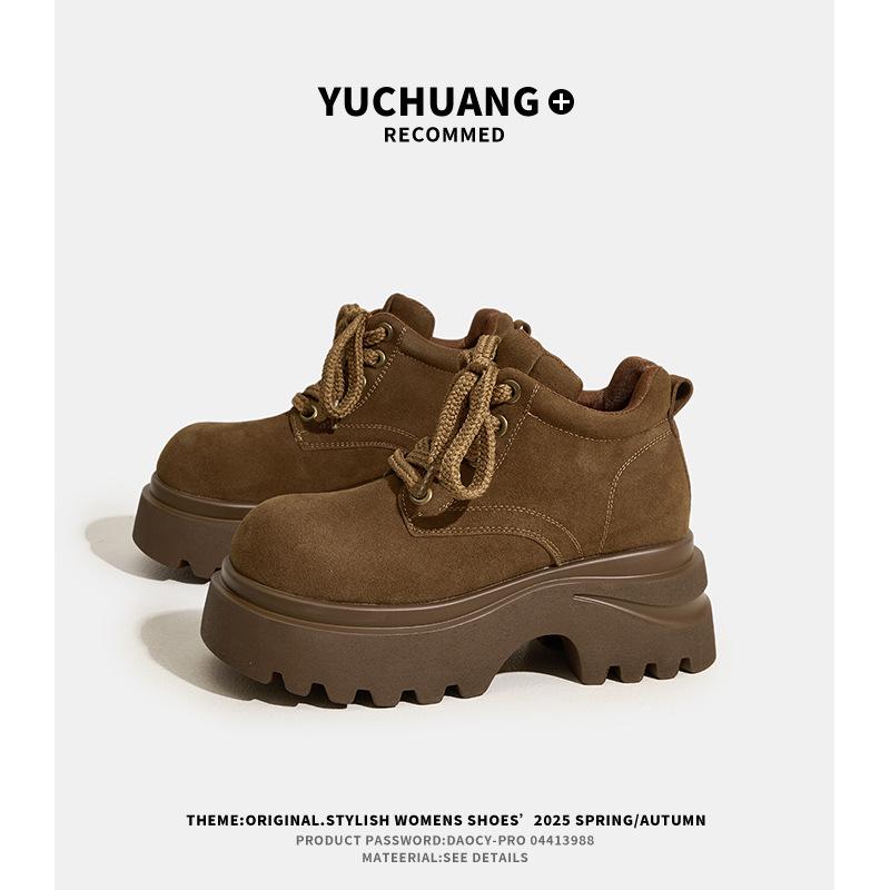 Thick-soled Martin Boots Women's New Autumn Small Height Increase Short Boots Versatile Casual Tooling Boots