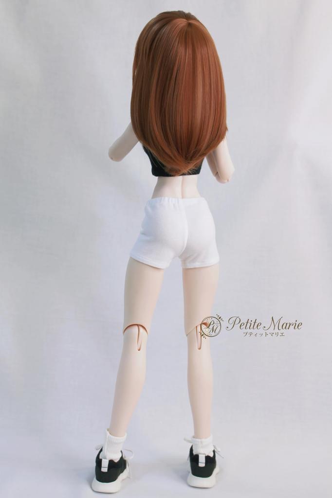 Petite Marie DD Length Fitness Daily Casual 60cm BJD Doll Clothes 1/3 Compatible, 1/4 Leggings, White, Spats, Pants, Leggings, Pants, Pants, Doll,
