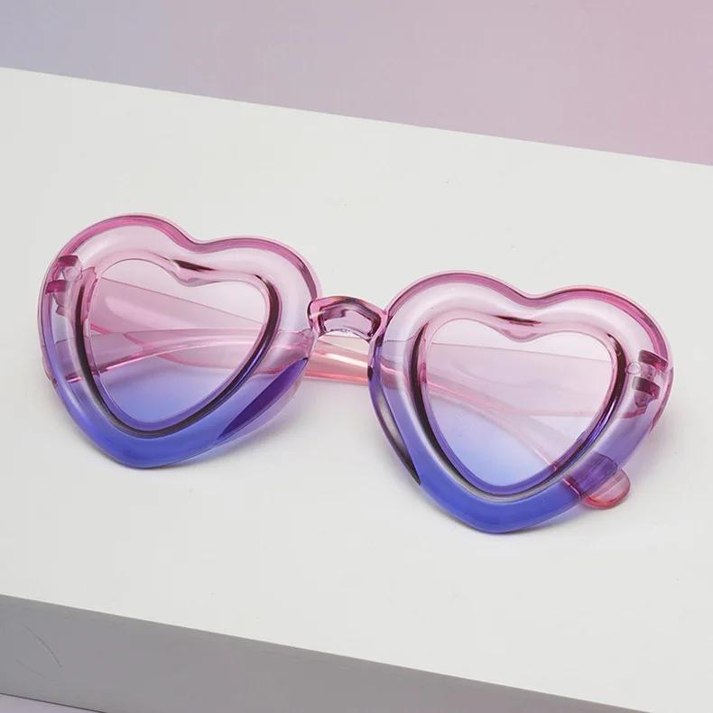 

New Kids Heart Goggles Candy Color Eyeglasses Balloon Heart Pattern Children Baby Boys Girls Infant For Outdoor Use eyewear
