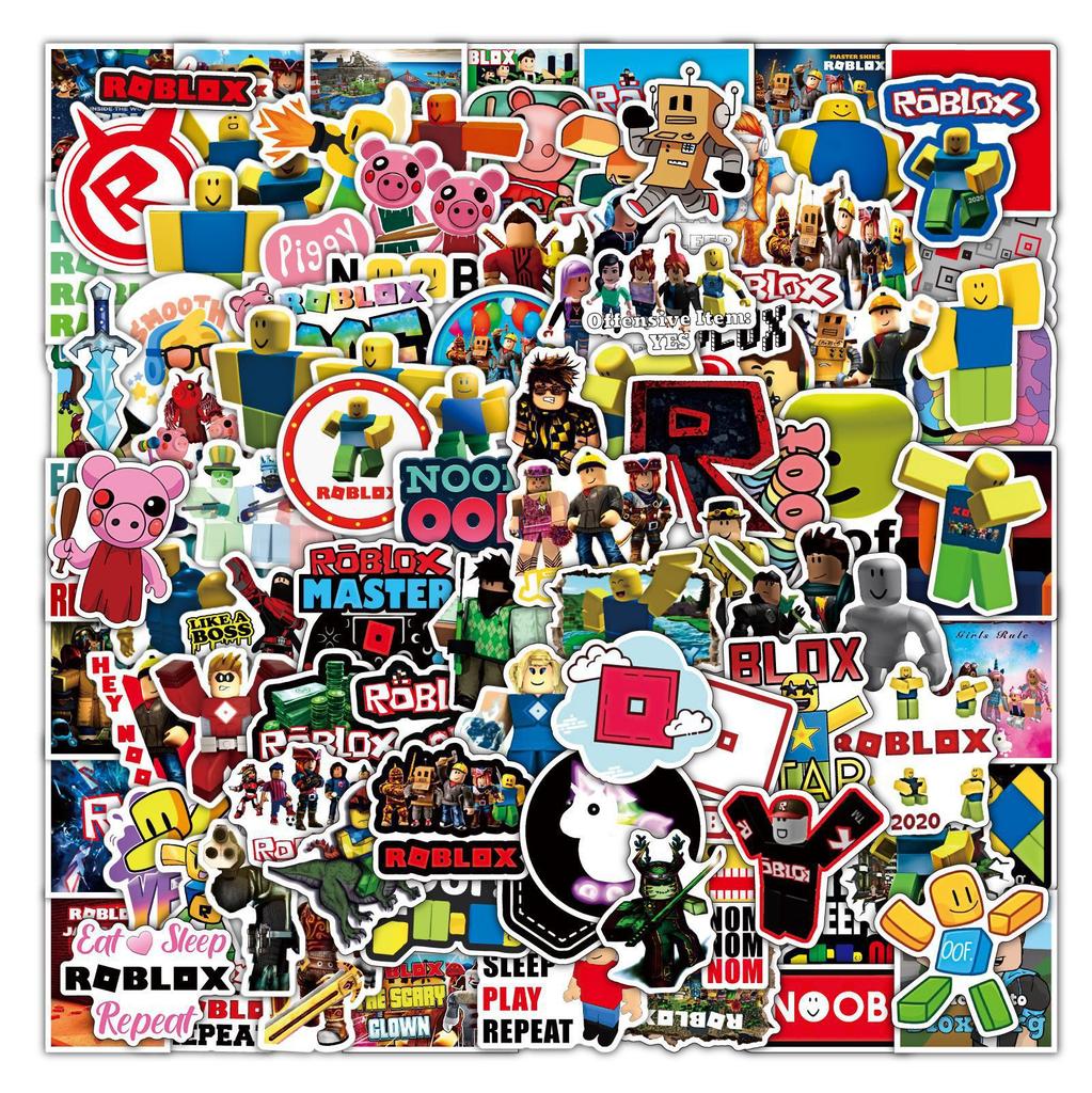 Roblox Stickers 100 Pcs Self Adhesive Water Resistant Vinyl Decals Designed For Laptop Luggage Notebook Children Activity Fans Creative Stickers