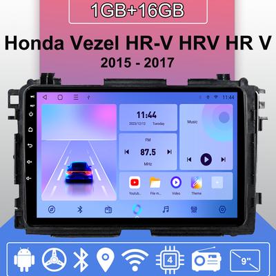Autoradio Android Auto Carplay Pour Honda Vezel HR - V HRV HR V 2015 - 2017 Lecteur Multimédia Unité Principale Stéréo Navigation GPS BT WIFI 1+16GB