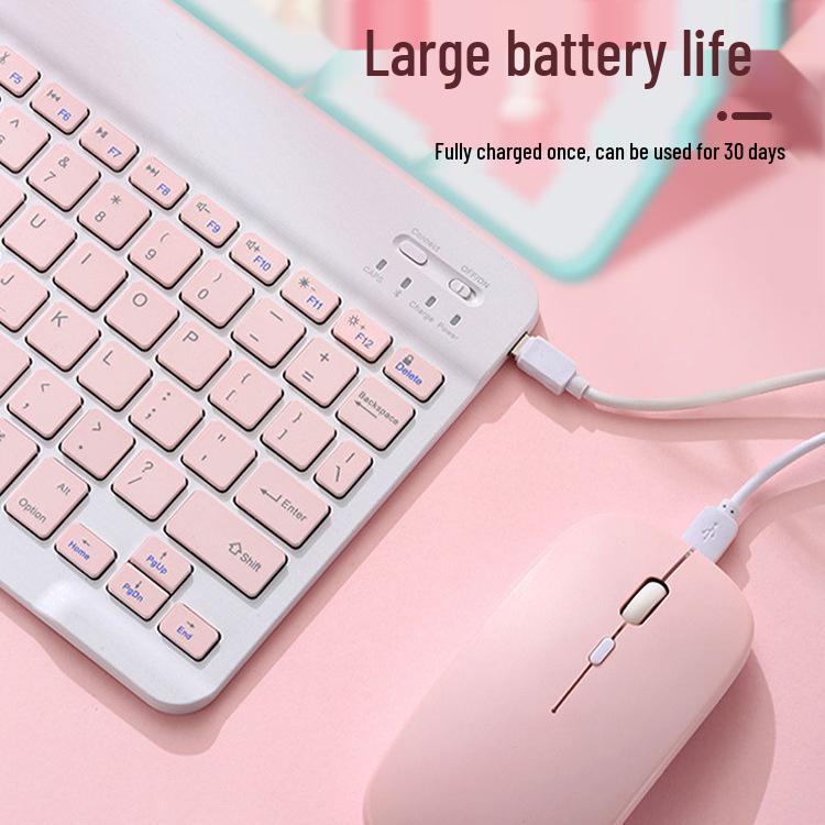 Universelle drahtlose Bluetooth-Tastatur und -Maus für Tablets, Telefone und iPads