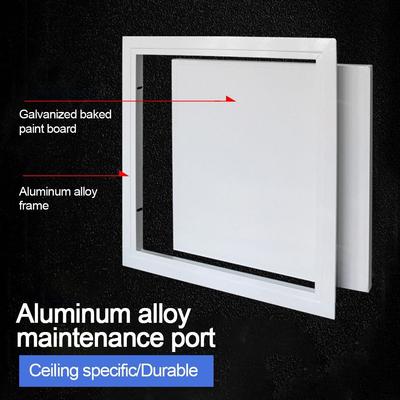 Aluminiumlegierung Zugangsklappe Easy-Snap Abnehmbar Wand Decke Lochabdeckung Öffnung Bündig Inspektionsöffnung Luke Dekoration Universal