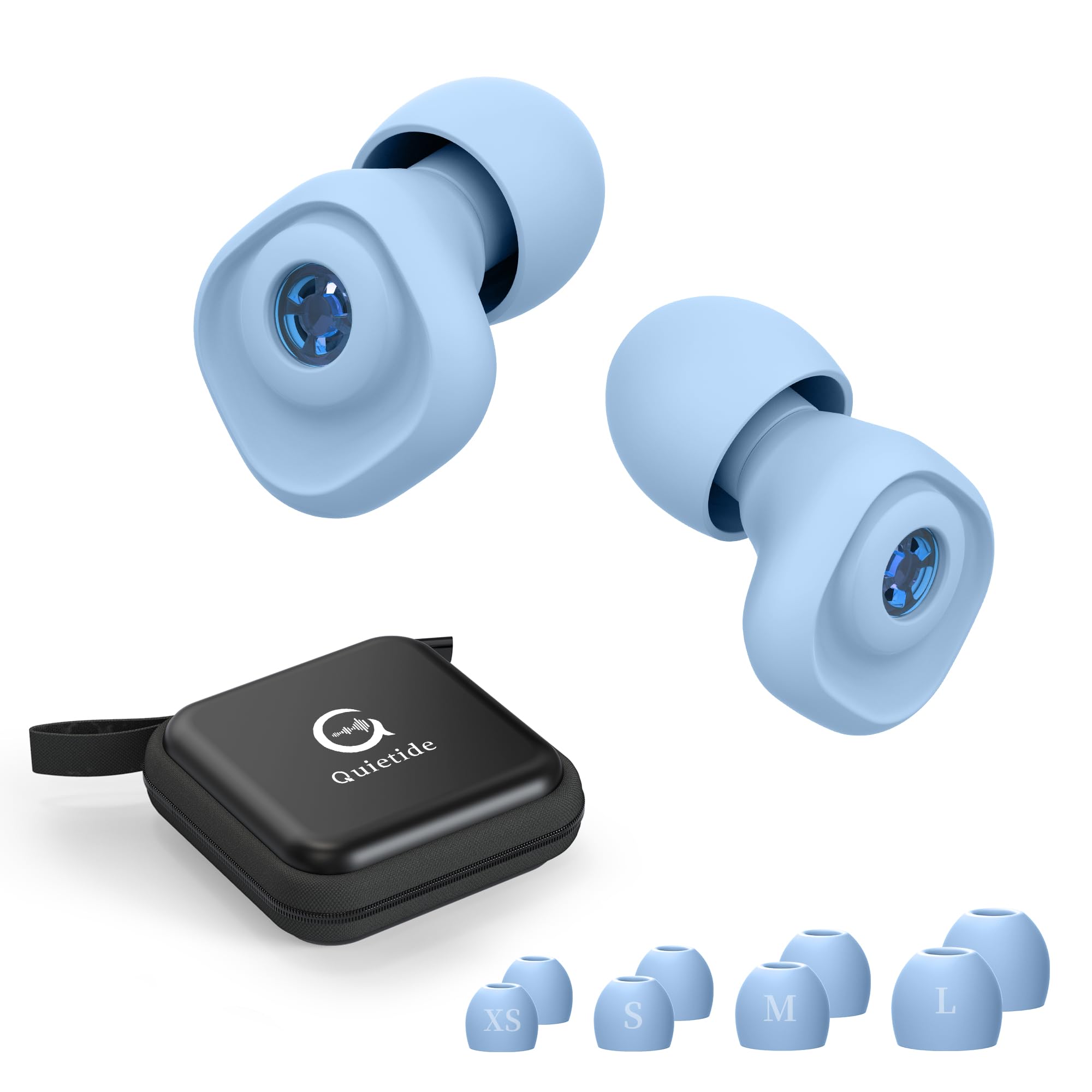 

Quietide Live 23dB Noise Reduces Noise and Relieves Hearing Sensitivity During Live Performances and Includes 1 Set of Eartips Storage for Live and