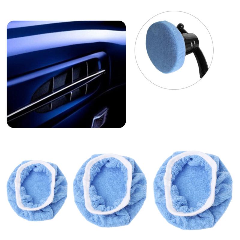 1Pc Car Polisher Pad Bonnet Soft Microfiber Polishing Bonnet Buffing Pad Cover