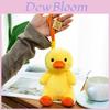 Small Yellow Duck Plush Toy With Cute Cartoon Design For Kids And Bag Decorations