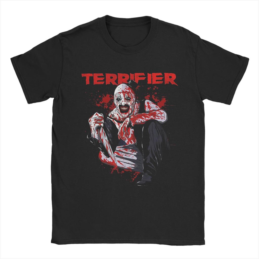 Harajuku T-Shirt Terrifier Art The Clown Lover T-Shirts  Hipster Tshirt for Men's Summer Y2K Basic Casual Short Sleeve Tops