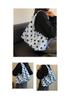 Niche Polka Dot Women's Single Shoulder Bag, Versatile Color Block Design, Large-Capacity Korean Style Underarm Bag