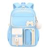 Large Capacity Bow Three-Piece Backpack Set for Girls: Perfect for Junior, Senior High, and College Students