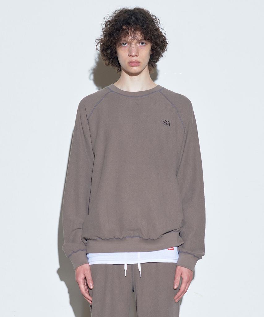 SCULPTOR Inside-Out Sweatshirt Mocha