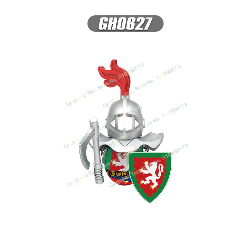 G0180 Medieval Military Knight Roman Cavalry Greek Hoplite Lionheart Building Blocks Mini Action Figure Educational Kids for Toy