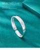 Classic S999 Sterling Silver Heart Sutra Bangle: Chinese Style Wide Open Bracelet for Women - Ideal Gift for Elders.
