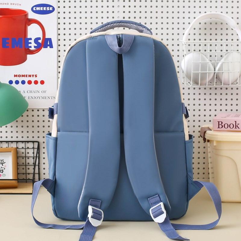 Four-Piece Backpack Set Children's Large Capacity Backpack Junior High School Student Schoolbag College Style Backpack