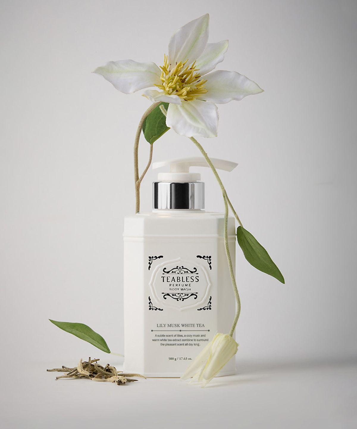 [White Tea Musk Scent] Teabless Lily Musk White Tea Perfume Body Lotion 480ml 24-Hour Scent + Body Odor Improvement