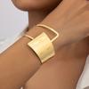 Irregular Open Cuff Bracelet for Women Exaggerated Wristchain Adjustable Bangle Geometric Jewelry Festival Accessories