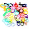 Mixed Color Plastic Lobster Clasp Keychains for DIY Jewelry and Plush Doll Pendants