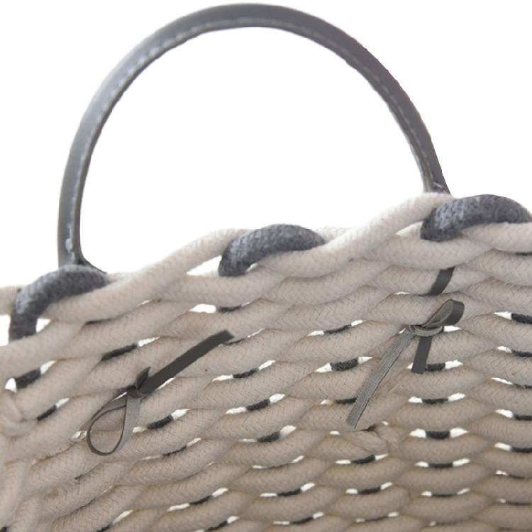 Convenient Cotton Rope Storage Basket Handwoven Cotton Rope Woven Organization Baskets Portable Storage Container