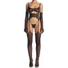2025 Cross-border Mesh Breathable Stockings & Ultra-thin Lingerie Set