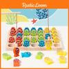 Magnetic Fishing Wooden Puzzle Numbers Letters Educational Toy For Learning Kids