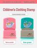 Custom Waterproof Name Stamp and Sticker Set for Children