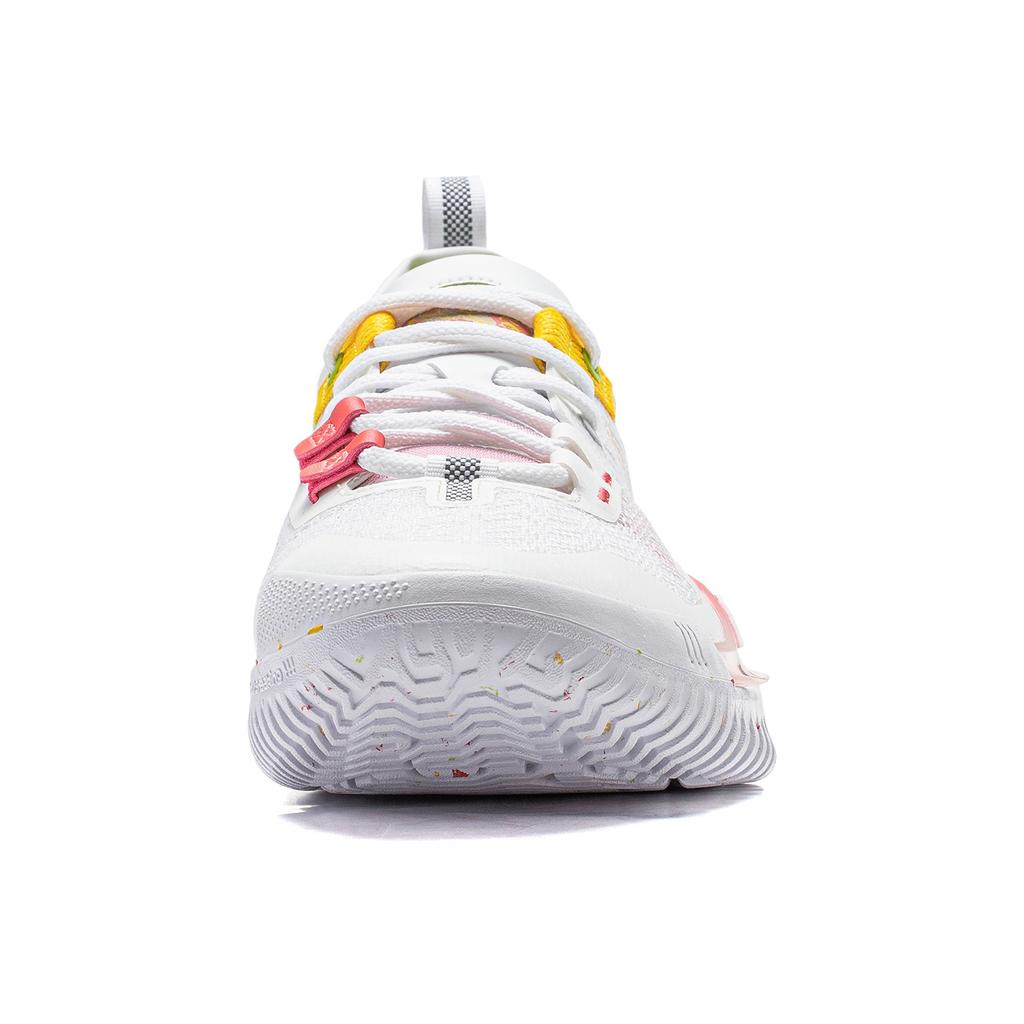 Li Ning Anti-5 Low Fashion Simple Trend Non-Slip Breathable Support Low-Top Basketball Shoes Men Sneaker Standard-White ABFU005-21
