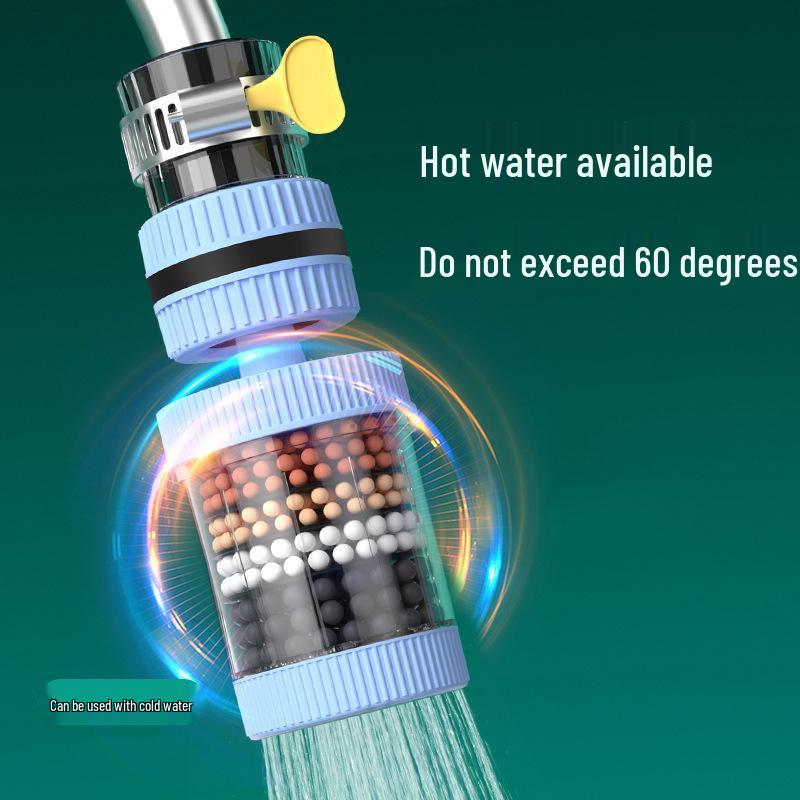 Rotatable Faucet Shower Head with Detachable, Washable Water Purifier