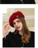 Japanese Retro Woolen Beret - Autumn/Winter Fashionable, Versatile, Face-Slimming Hat for Women