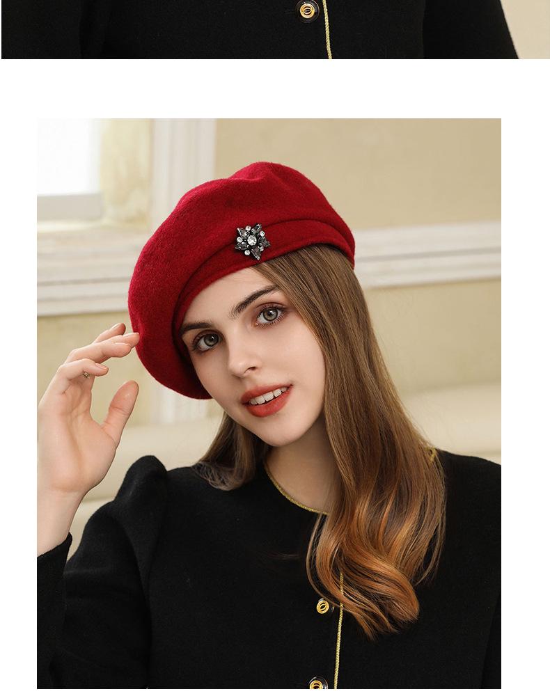 Japanese Retro Woolen Beret - Autumn/Winter Fashionable, Versatile, Face-Slimming Hat for Women