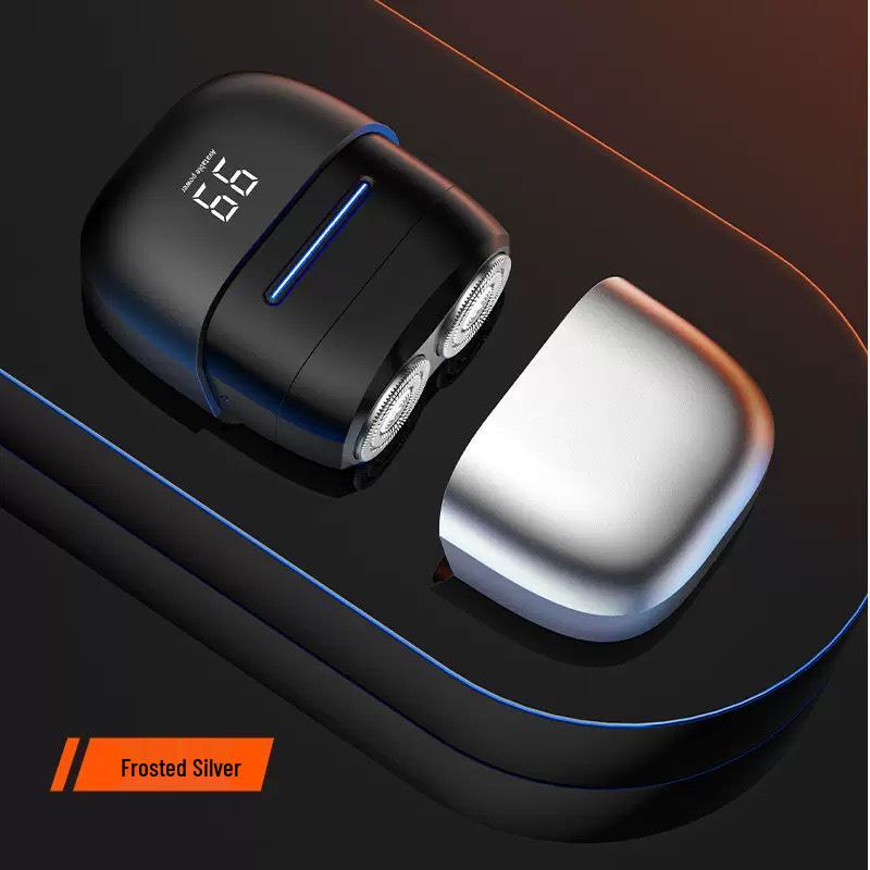 Three-Blade Razor & Dual-Battery Beard Trimmer with LED Display and Type-C Magnetic Charging 8800