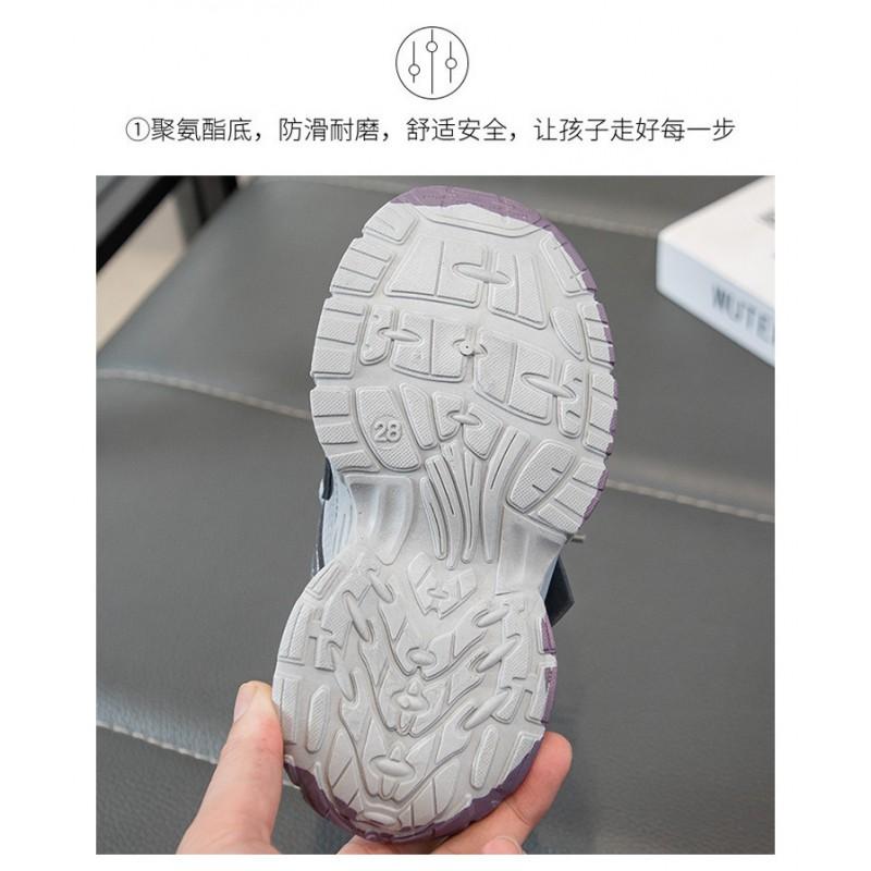 Kids Running Shoes Girls Breathable Mesh Sneakers With Soft Sole Lightweight Comfortable Sport Footwear