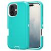 For iPhone 16 Case Detachable PC+TPU Drop-Proof Back Cover