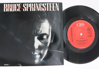 7inch Record BRUCE SPRINGSTEEN - Brilliant Disguise / Lucky Man 6511417 CBS 1987 UK Rock Used
