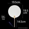 Double-Sided Thickened Raw Xuan Round Fan for DIY Painting and Calligraphy - Ancient Style Hand-Painted Lacquer Fan
