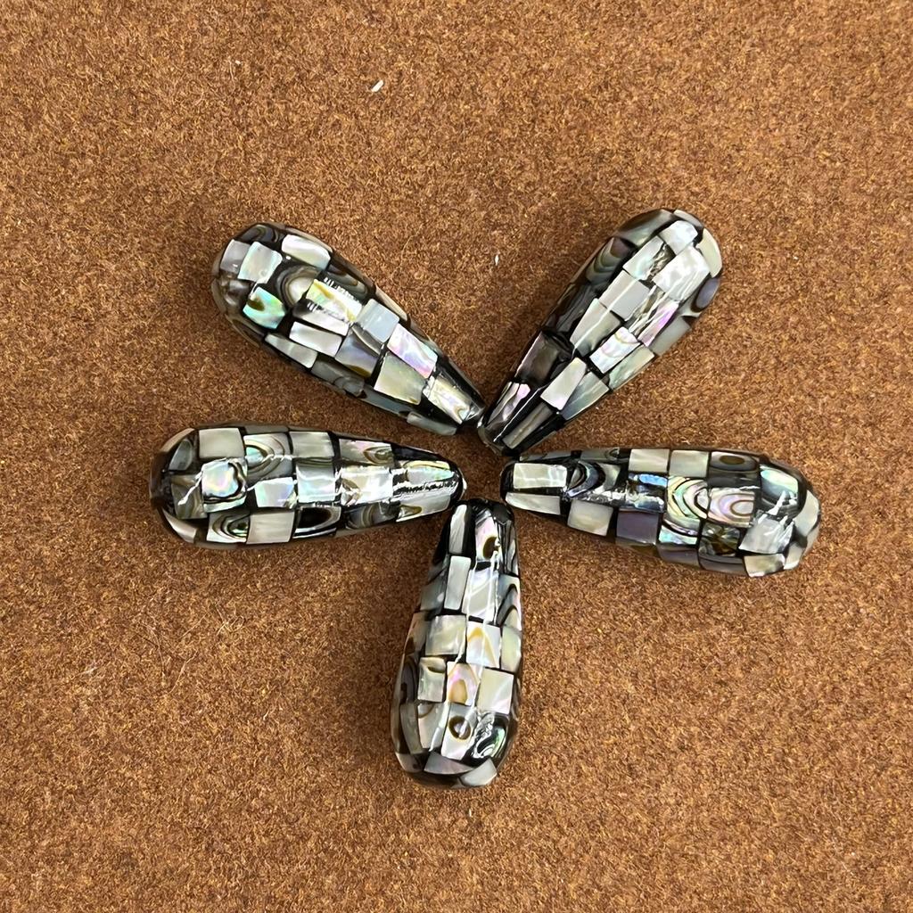 1Pc, Natural Abalone Shell Pendant, Fashion Minimalist Style Men Women Charms, DIY Necklace Components for Creative Jewellery Making, Festive Crafts