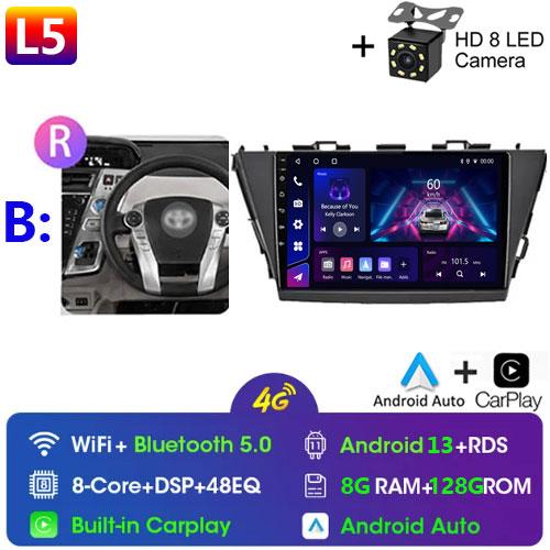 Car Radio Android For TOYOTA PRIUS V PLUS ALPHA 2012-2017 LHD/RHD Multimedia Video Player Bluetooth 5G DVD Wifi USB GPS Display