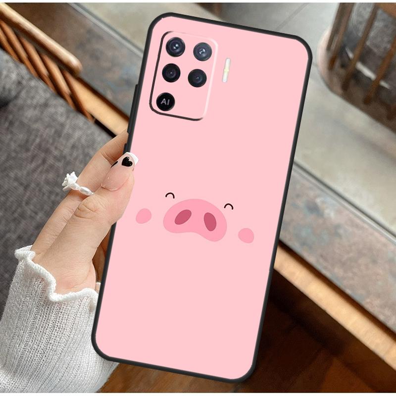 Adorable Cute Pigs Piglets Phone Case For Oppo A16 A76 A78 A96 A58 A18 A38 A98 A17 A77 A80 A40 A60 A74 A94 A54 A15 A57S