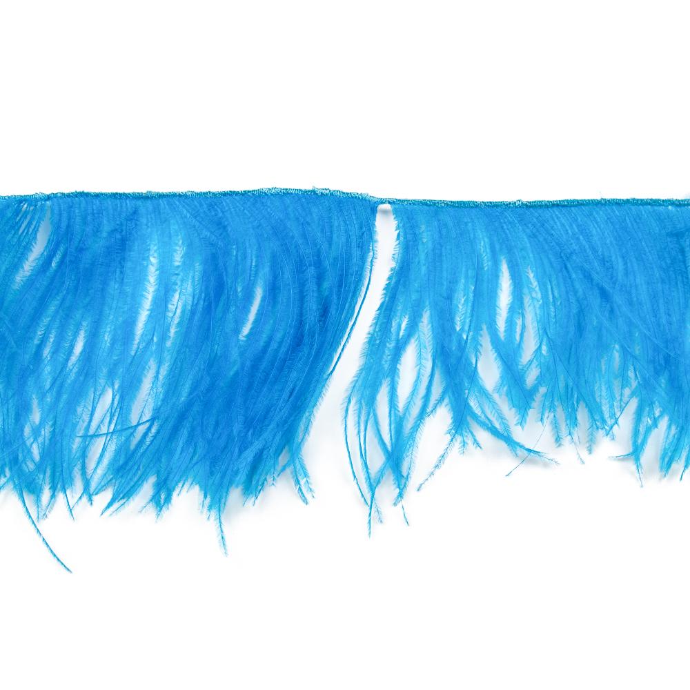 Feather1M High Quality Natural Ostrich Feather Trim Fringe Ostrich Feather Ribbon Trimming for Wedding Party Dress Sewing Accessories