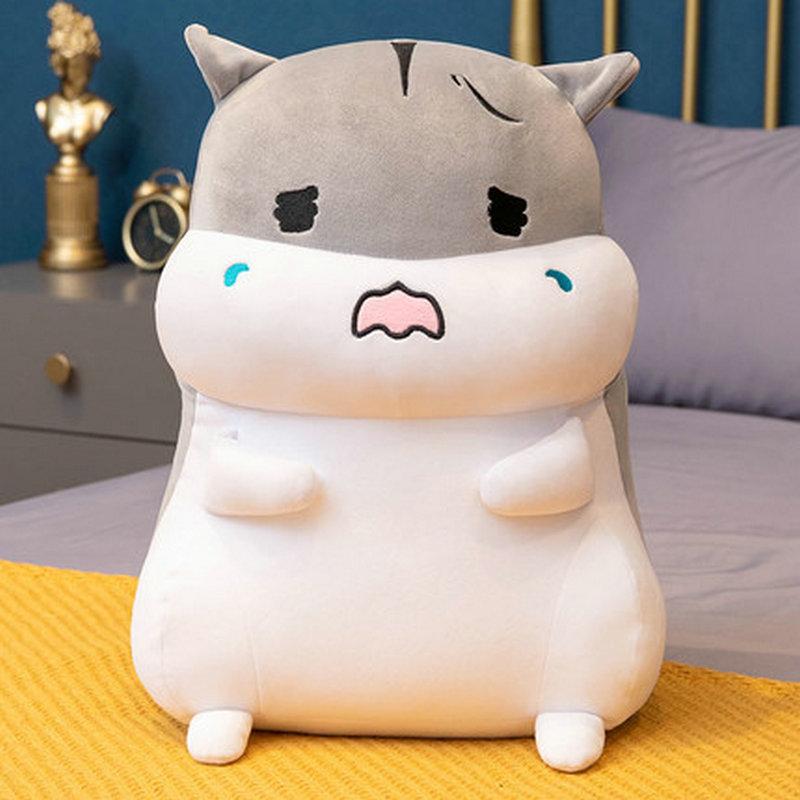 Poupées Hamster Mignonnes 40-60cm Jouets en Peluche Simulation Oreiller Doux Rempli Coussin Cadeau d'Anniversaire