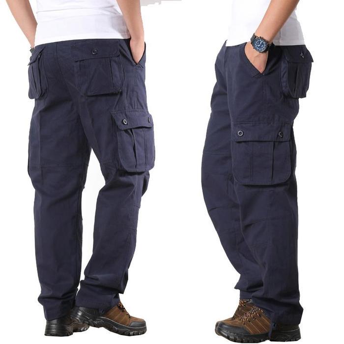 Tooling trousers men's multi-pocket pants new men's casual loose men's pants labor insurance pants