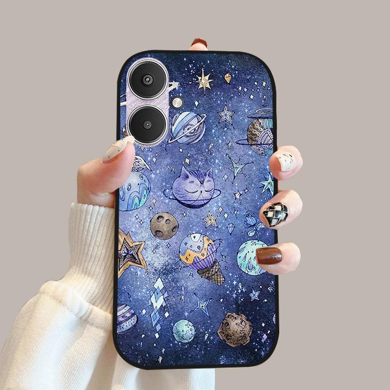 For Xiaomi Poco M6 5G Case 23128PC33I Silicone TPU Soft Phone Cover Cases For Redmi 13C 13R 5G Fashion Protective Fundas Shells