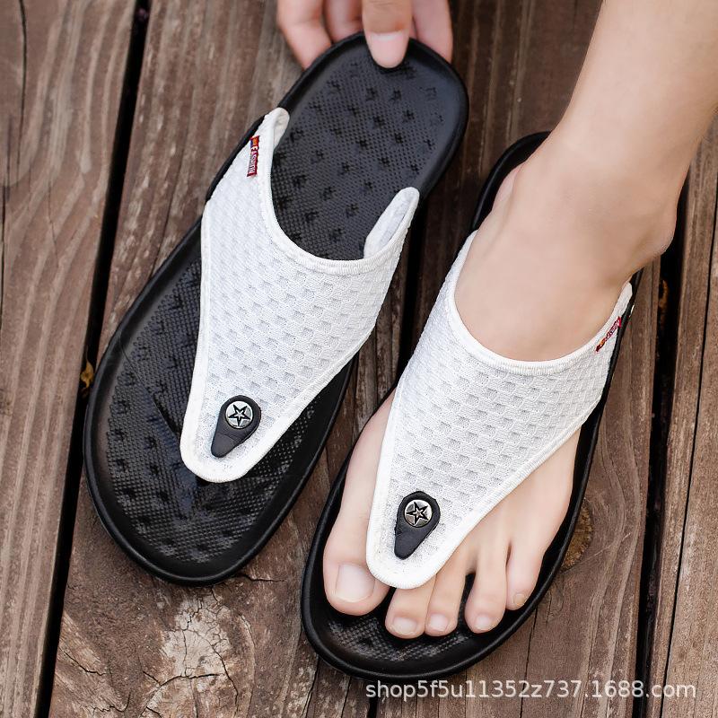 New beach slippers summer casual sandals fly-woven adult flip-flops sandals 39