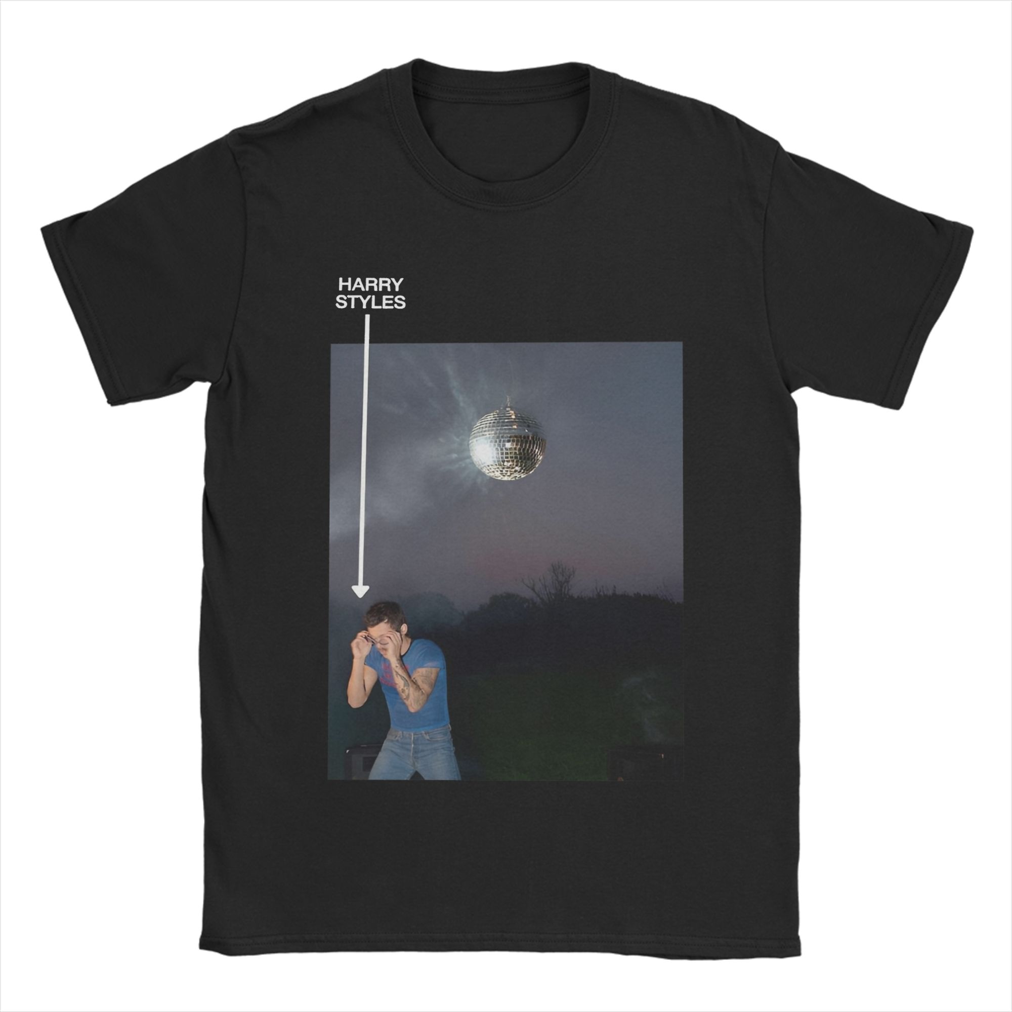 2026 Summer New Design Harris Styles Pattern TShirt  HighQuality Fashion Casual Breathable Mens Roundneck Printed TShirt S